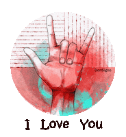 I Love You Sticker by don signo