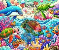 Marine Life Octopus GIF by Zhot