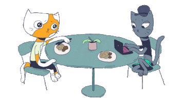Sad Loop Sticker by Oksana Kurmaz Art & Animation