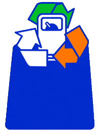 _kineticsg earth eco recycle reuse Sticker