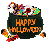 RinaRayt halloween ghost eye candy Sticker