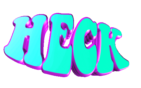 text h e c k Sticker
