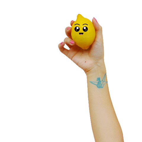ginjacqie fun cute lemon squeeze Sticker