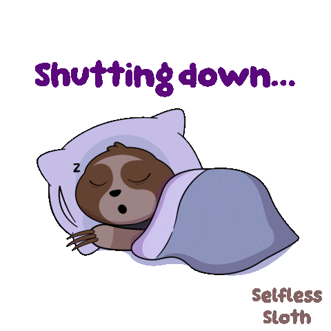 Sloth Closing Sticker by VeeFriends