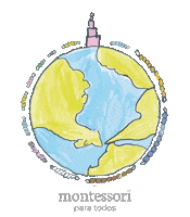 montessoriparatodos peace world educacion mundo Sticker