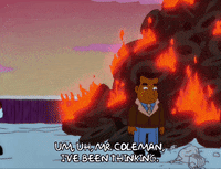 Episode 9 Fire GIF by The Simpsons