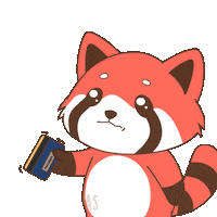 Take It Red Panda Sticker