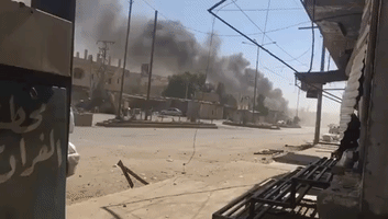 Smoke Seen Rising in Deir Ezzor After Airstrikes Cause Major Damage