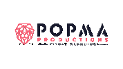 popmaproductions pink black social media branding Sticker