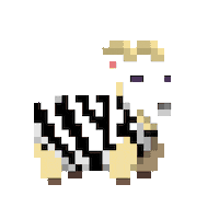 subpixel ready goat stripes zebra Sticker