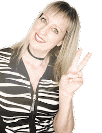 Who Dis Peace Out Sticker by AnnHansonArt