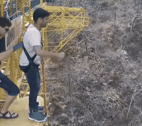 travelserieskunal jumping bungee travelserieskunal bungeejumping GIF