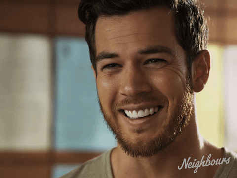 Shaun Smile GIF by Neighbours (Official TV Show account)