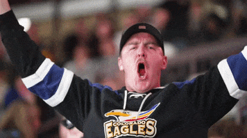 Hockey Cheer GIF by Colorado Eagles