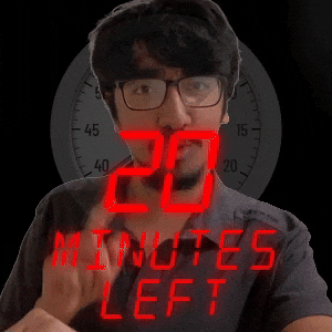 20 minutes left