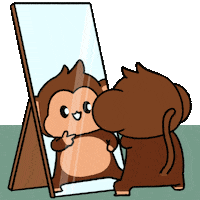 Star Admire Sticker by Chimpers