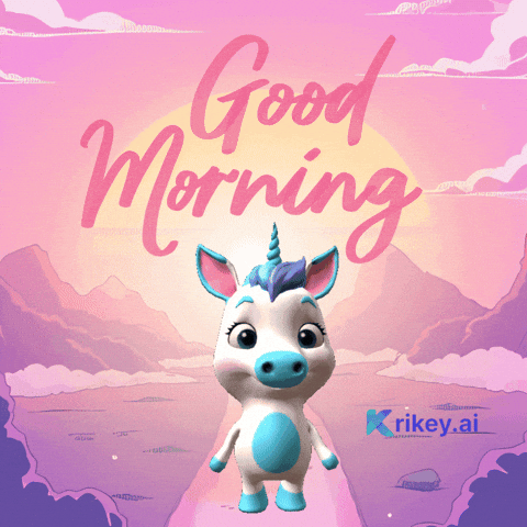 Good Morning Love GIF by TeamKrikey