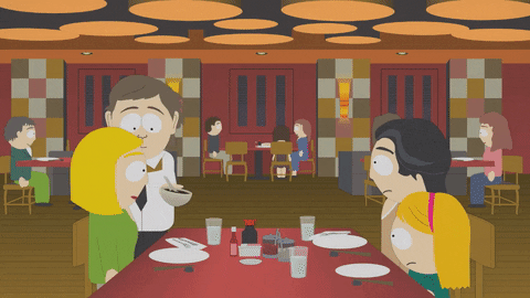 restaurant waiter GIF by South Park 