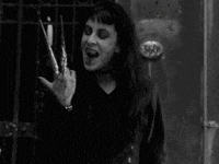 black and white blood GIF