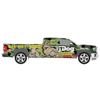 jdogbrands truck trash bulldog garbage Sticker