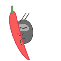 red pepper dancing Sticker