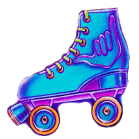 aegpresents rollerskate roller skate hangout roller disco Sticker