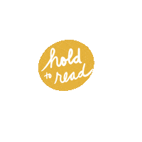Hold To Read Sticker by Sunshine & Bo