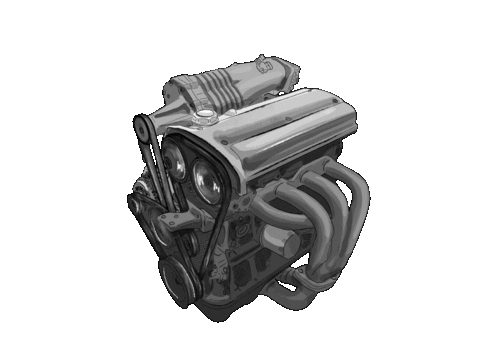 Machine Toyota Sticker