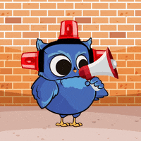 Owl Listen GIF by BigBrains