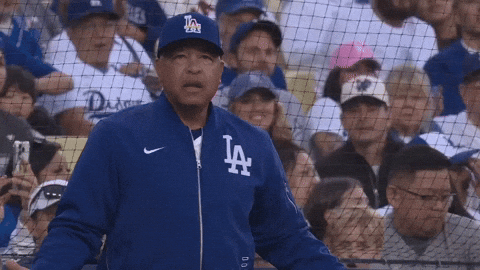 Yelling Los Angeles Dodgers GIF by MLB