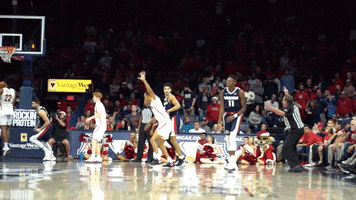 GonzagaBulldogs basketball celebration three pointer gonzaga GIF