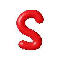 3D Typography Sticker