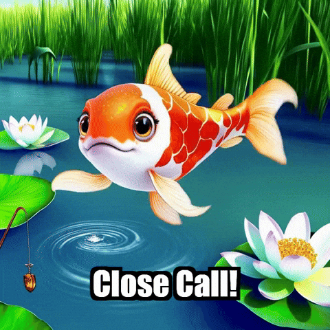 Koi Fish Fishing GIF by TheConfishius