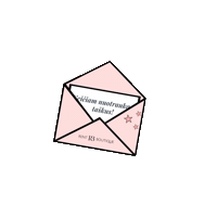 RentBoutique pink envelope rentboutique Sticker