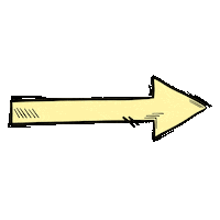 Amarillo Flecha Amarilla Sticker