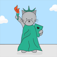 Cat Nyc GIF by Jessica Lau