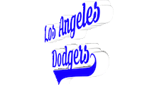 Los Angeles Dodgers Baseball Sticker by GIPHY Text