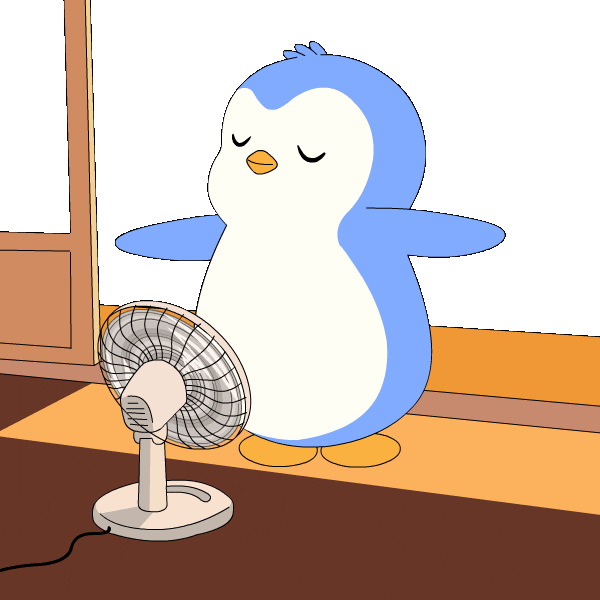 Nervous Summer Sticker by Pudgy Penguins