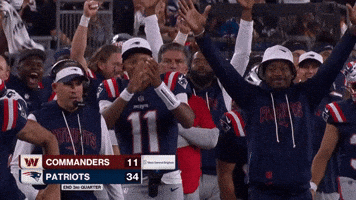 Hands Up Football GIF by New England Patriots
