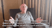 Larry David Stay At Home GIF