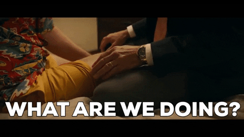 megabren giphygifmaker andy samberg palm springs what are we doing GIF