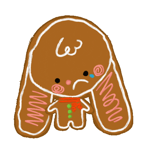 Christmas Bunny Sticker by SadBun Co.