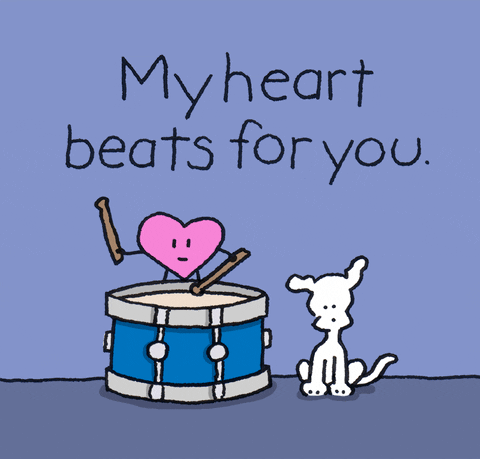 Drumming I Love You GIF by Chippy the Dog