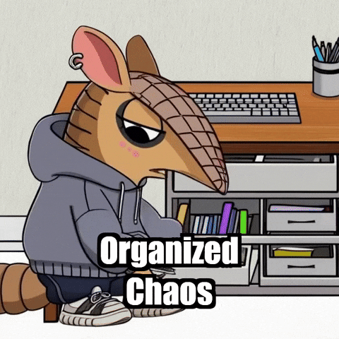 Desk Organization GIF by Chillo Dillo