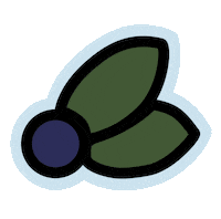 aaniinshop blueberry miin aaniin runningfoxbeads Sticker