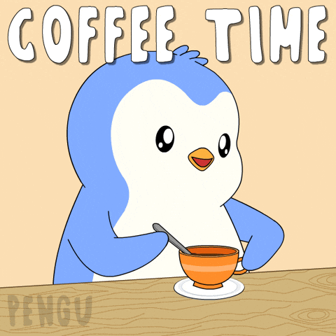 Good Morning Coffee GIF by Pudgy Memez