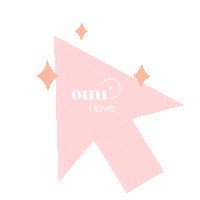 Arrow Click Sticker by Ouuilove