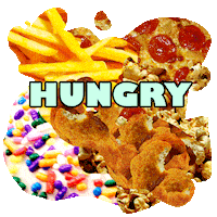 hungry STICKER
