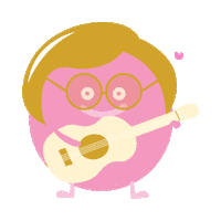 Guitar Singing Sticker