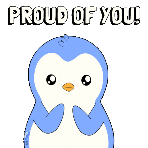 Proud Do It Sticker by Pudgy Penguins